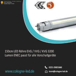 150cm LED Röhre EVG / VVG / KVG 3200 Lumen ENEC passt für alle Vorschaltgeräte