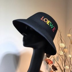 Loewe Wool Hat In Black