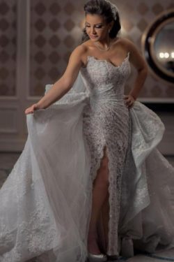 Luxus Brautkleider A Linie Spitze | Wunderschone Hochzeitskleider Online | Babyonlinedress.de