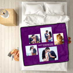 Custom Blankets Personalized Photo Blankets Custom Collage Blankets With 5 Photos