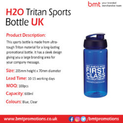 H2O Tritan Sports Bottle UK