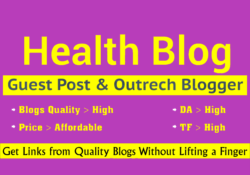 I will dofollow health guest post