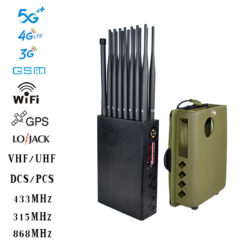 Portable 16 Antennas 5G Mobile Phone Signal Jammer GPS WIFI VHF/LOJACK