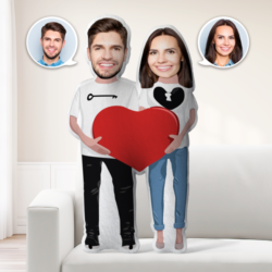 Love Gifts Custom MiniMe Pillow Personalized Couple Pillow Unique Photo Pillow