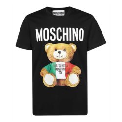 Moschino Italian Teddy Bear T-Shirt Black