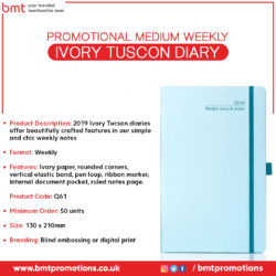 Promotional Medium Weekly Ivory Tuscon Diary