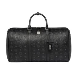 MCM Large Visetos Traveler Weekender In Black