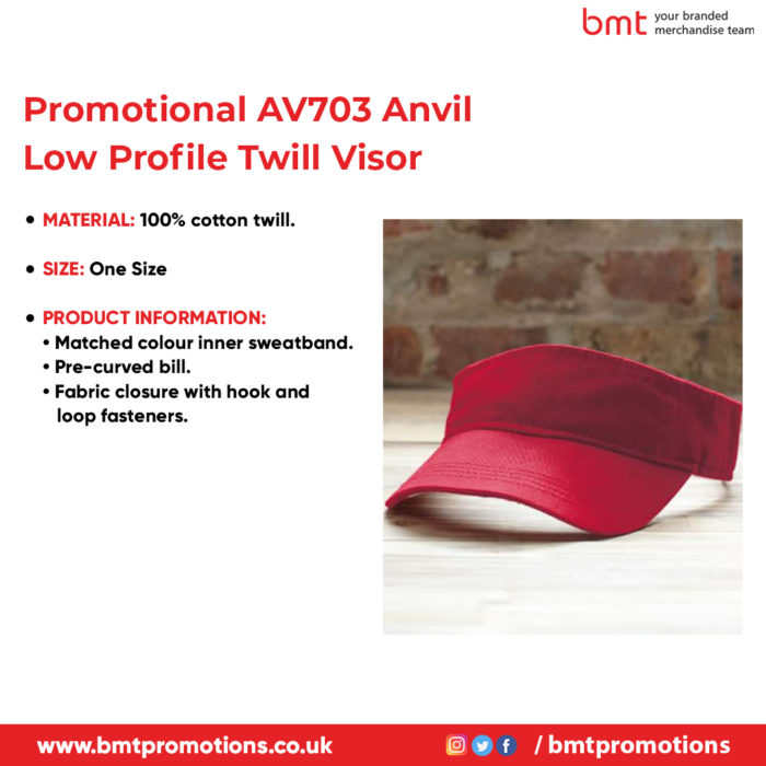 Promotional AV703 Anvil Low Profile Twill Visor