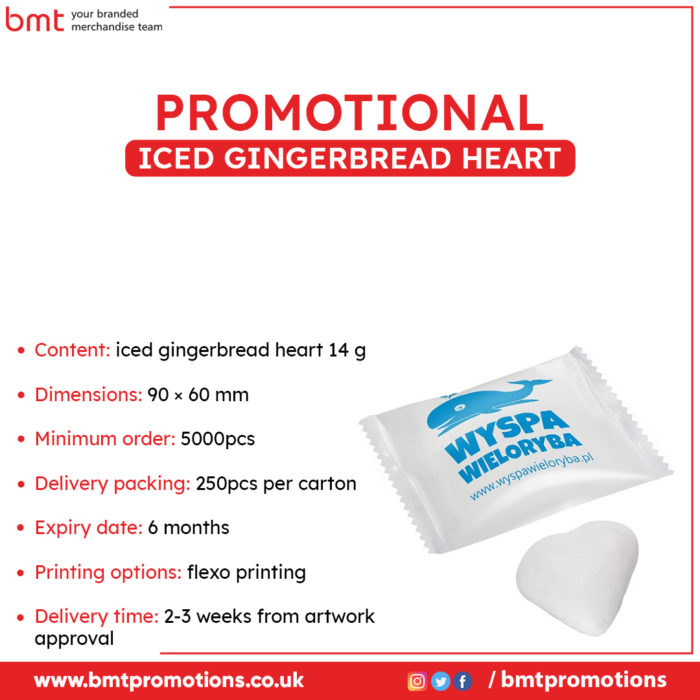 Promotional Iced Gingerbread Heart