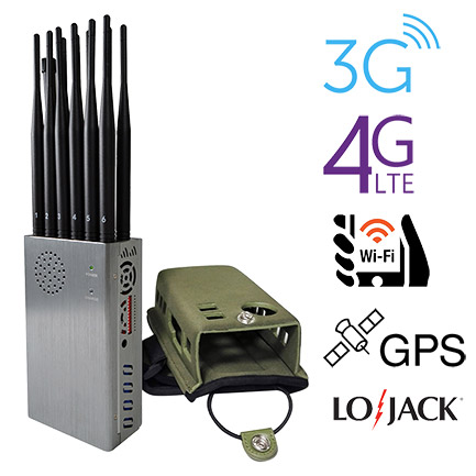 8W 12 Bands Military Portable Cell Phone Jammer for Sale