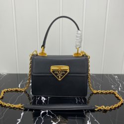 Prada 1BN021 Galleria Saffiano Leather Mini Bag In Black