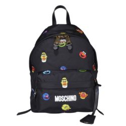 Moschino x Sesame Street Women Large Nylon Backpack Black