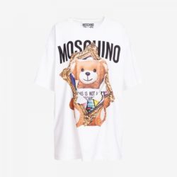 Moschino Frame Teddy Bear T-Shirt White
