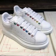Alexander Mcqueen Oversized Sneakers with Print Logo White