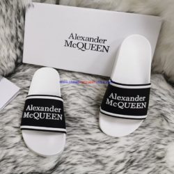 Alexander Mcqueen Pool Slides with Embedded Logo White