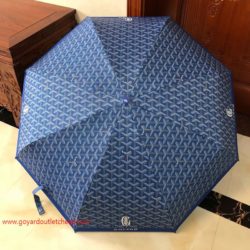 Goyard Goyardine 5 Folding Mini Umbrella Blue