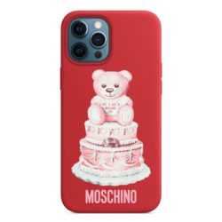 Moschino Cake Teddy Bear iPhone Case Red