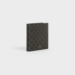 Celine Bi-Fold Wallet in Triomphe Canvas Black