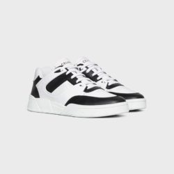 Celine CT-07 Trainer Low Lace-Up Sneakers Unisex Calfskin White/Black