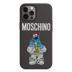 Moschino x Sesame Street Cookie Monster iPhone Case Black