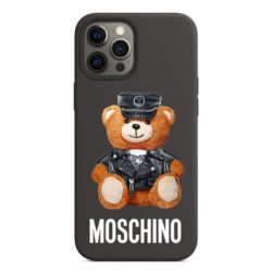 Moschino Dressed Teddy Bear iPhone Case Black